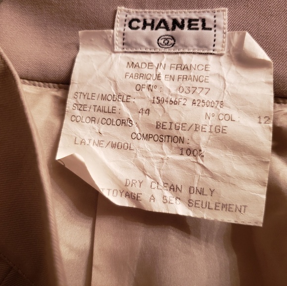 Authentic Chanel Vintage Skirt Size 44 - Picture 7 of 8